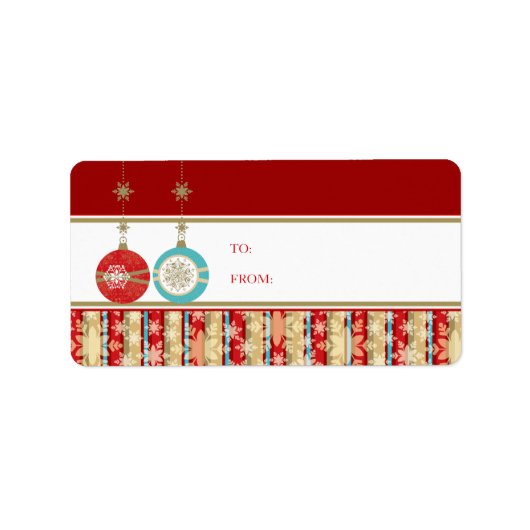 kerstcadeautjes Labels stickers (Voorkant)