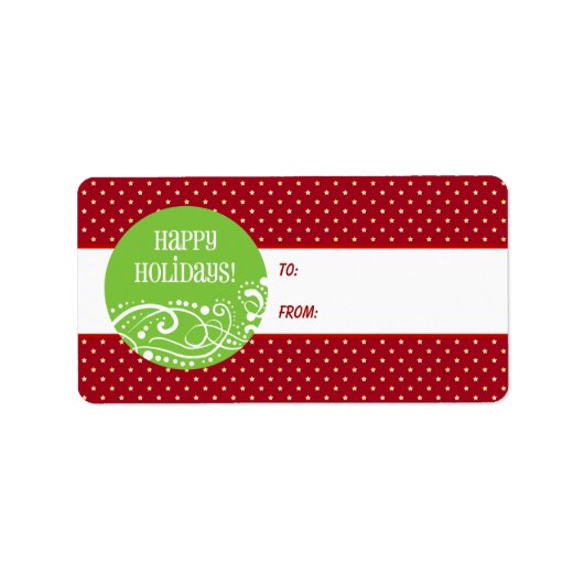 kerstcadeautjes Labels stickers (Voorkant)