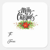 kerstcadeautjes Labels stickers (Voorkant)
