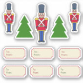 kerstcadeautjes Labels stickers (Voorkant)