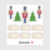 kerstcadeautjes Labels stickers (Vel)