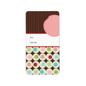 kerstcadeautjes Labels stickers (Voorkant)