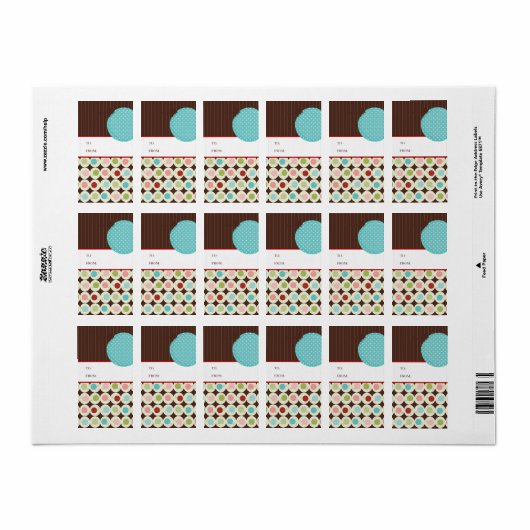 kerstcadeautjes Labels stickers (Full Sheet)