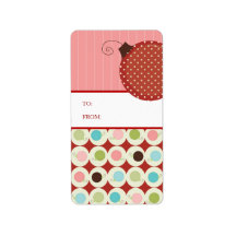 kerstcadeautjes Labels stickers