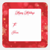 kerstcadeautjes Labels stickers (Voorkant)