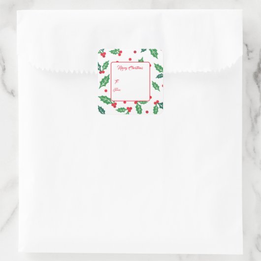 kerstcadeautjes Labels stickers (Tas)