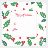 kerstcadeautjes Labels stickers (Voorkant)