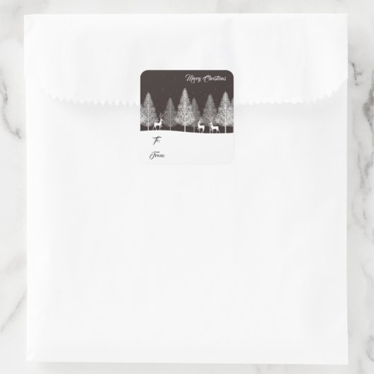 kerstcadeautjes Labels stickers (Tas)