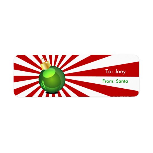 kerstcadeautjes Labels stickers voor sierdoeleinde (Voorkant)
