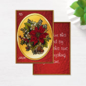 kerstcadeautjes Labels Visitekaartje (Bureau)