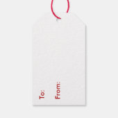 kerstcadeautjes Labels voor rendierpost Cadeaulabel (Achterkant)