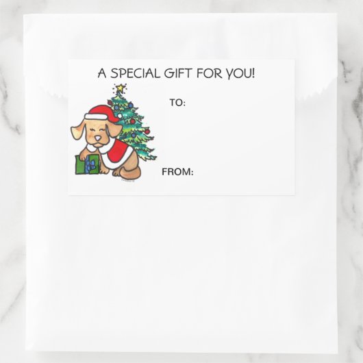 kerstcadeautjes Labels zelfklevend (Tas)