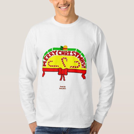 kerstcadeautjes Mannen Shirt met lange hoes (Voorkant)