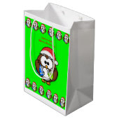 kerstcadeautjes medium cadeauzakje (Achterkant Gekanteld)