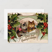 kerstcadeautjes "met beste kerstwensen" briefkaart (Voorkant / Achterkant)