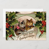 kerstcadeautjes "met beste kerstwensen" feestdagenkaart (Voorkant / Achterkant)