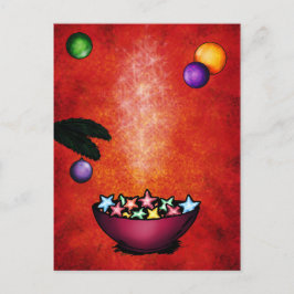 kerstcadeautjes met de vorm van een ster feestdagenkaart