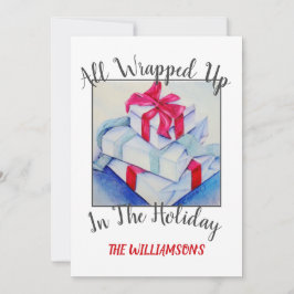 kerstcadeautjes met foto feestdagenkaart