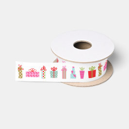 kerstcadeautjes met gevlekte Cadeaus Satijnen Lint
