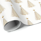 kerstcadeautjes met gouden bomen cadeaupapier (Rol Hoek)