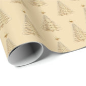 kerstcadeautjes met gouden bomen cadeaupapier (Rol Hoek)