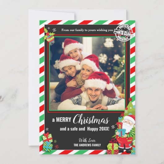 kerstcadeautjes met kerstcadeautjes voor kerstmis feestdagenkaart (Voorkant)