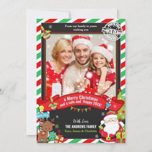 kerstcadeautjes met kerstcadeautjes voor kerstmis feestdagenkaart (Voorkant)