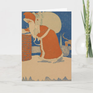  kerstcadeautjes met kerstmis en schoorsteendak feestdagen kaart