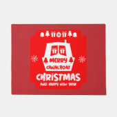 kerstcadeautjes met Narrowboot Canal Deurmat (Voorkant)