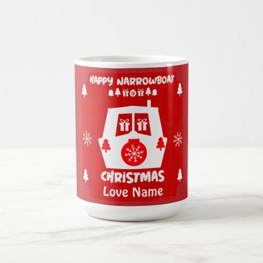 kerstcadeautjes met Narrowboot Canal Koffiemok (Center)