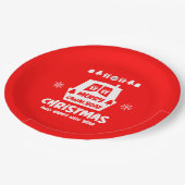 kerstcadeautjes met Narrowboot Canal Papieren Bordje (Gekanteld)