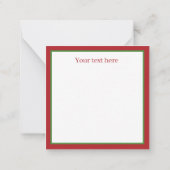 kerstcadeautjes met retro vintage toevoegen tekst notitiekaartje (Achterkant)