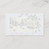 kerstcadeautjes met scènes en bells visitekaartje (Achterkant)