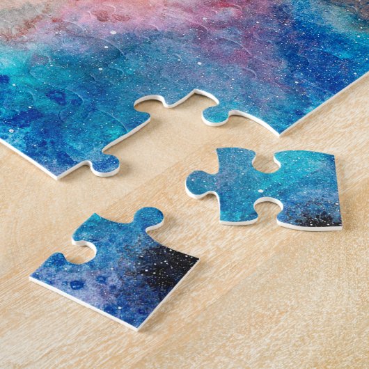 Kerstcadeautjes met zwarte en witte kat legpuzzel (Zijkant)