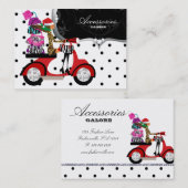 kerstcadeautjes Mode Stippen voor meisjeshandtas Visitekaartje (Voorkant / Achterkant)