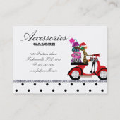 kerstcadeautjes Mode Stippen voor meisjeshandtas Visitekaartje (Achterkant)