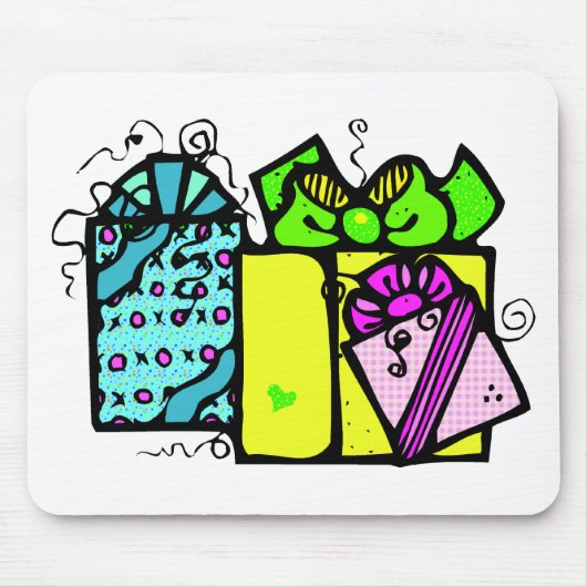 kerstcadeautjes muismat (Voorkant)