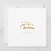 Kerstcadeautjes onder de boom feestdagenkaart (Achterkant)