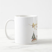Kerstcadeautjes onder de boom koffiemok (Links)