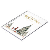 Kerstcadeautjes onder de boom notitieboek (Linkerzijde)