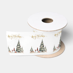 Kerstcadeautjes onder de boom satijnen lint