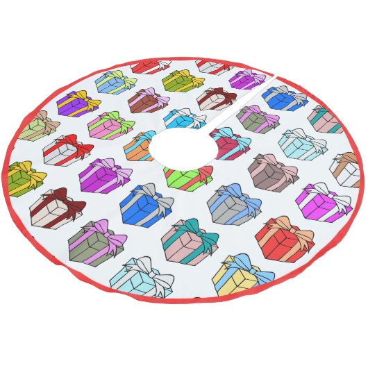 kerstcadeautjes onder de kerstboom rok (Gekanteld)