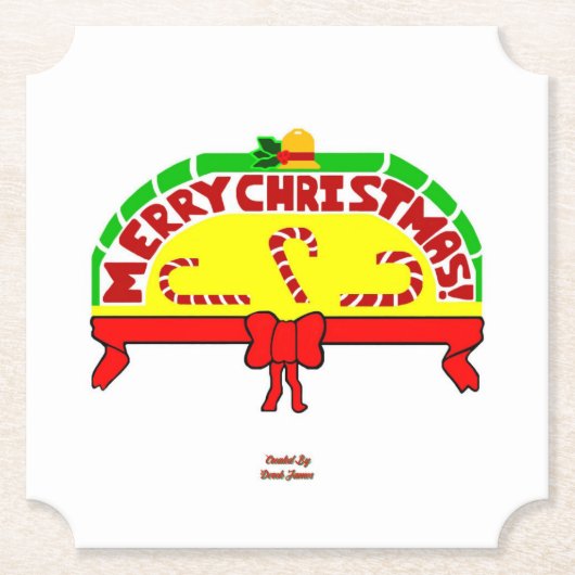 kerstcadeautjes Onderzetter met kaartenpapier (Voorkant)