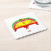 kerstcadeautjes Onderzetter met vierkante openinge (Gebogen)