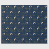 kerstcadeautjes op blauw cadeaupapier (Vlak)