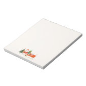 Kerstcadeautjes op de slee van de kerstman notitieblok (Linkerzijde)