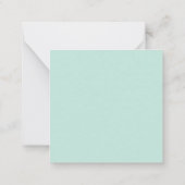 Kerstcadeautjes op de slee van de kerstman notitiekaartje (Achterkant)