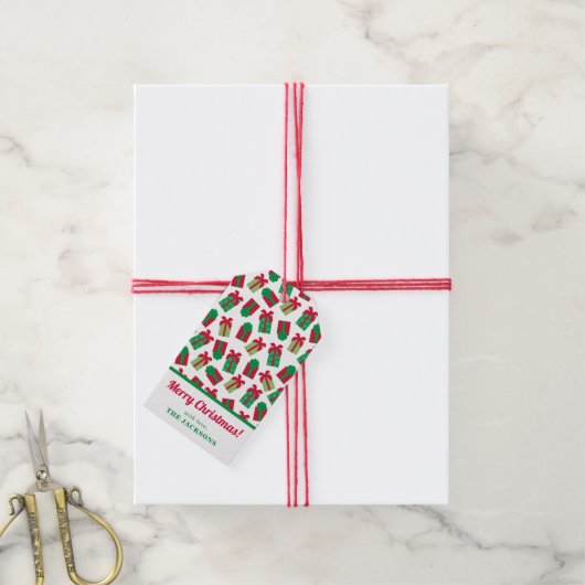 kerstcadeautjes op maat cadeaulabel (Met Touw)