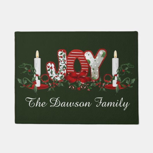 kerstcadeautjes op maat deurmat (Voorkant)