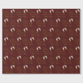 kerstcadeautjes op maroon cadeaupapier (Vlak)